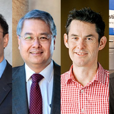 Composite photo of the four new AAHMS fellows